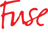 From Fuse Ladder logo, "Fuse" in red cursive font