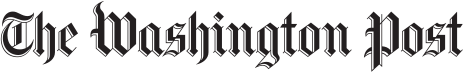 The Washington Post logo, "The Washington Post" in black calligraphy font on white background