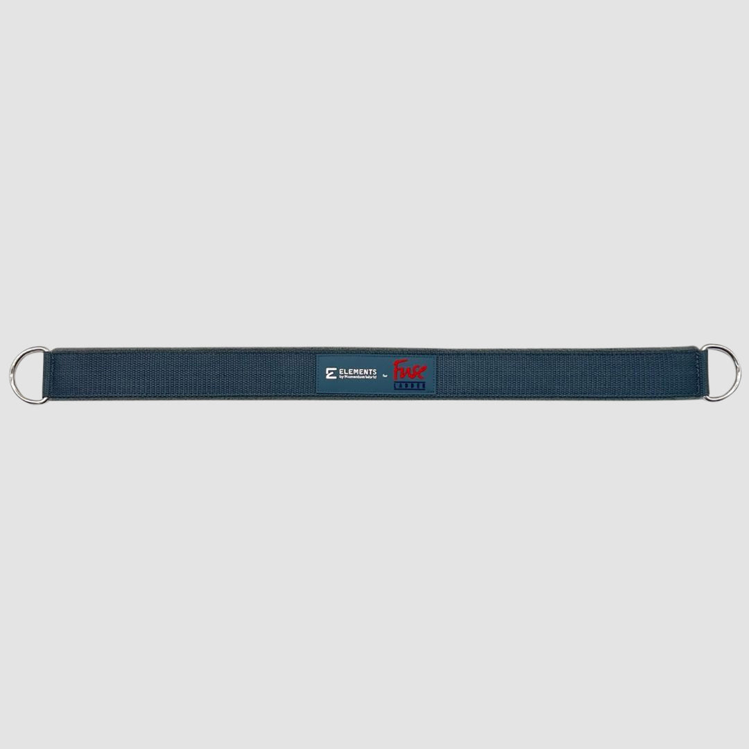 The Fuse Ladder connector strap with d-rings links pilates tower springs together to increase weight training resistance.