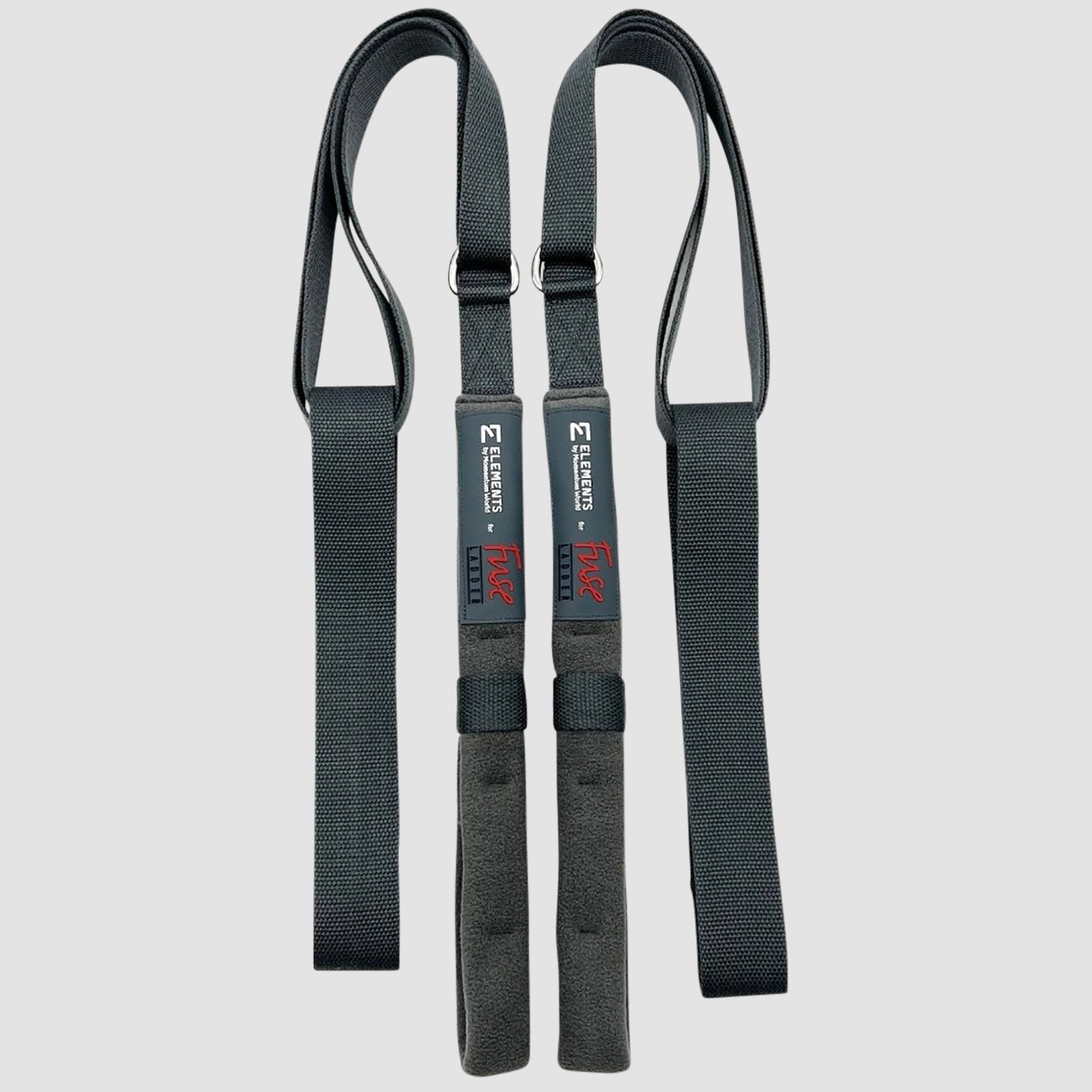 Our Fuse wall Ladder adjustable padded circus straps can be used for calisthenics, gymnastics ring exercises, and Pilates Cadillac inversions.
