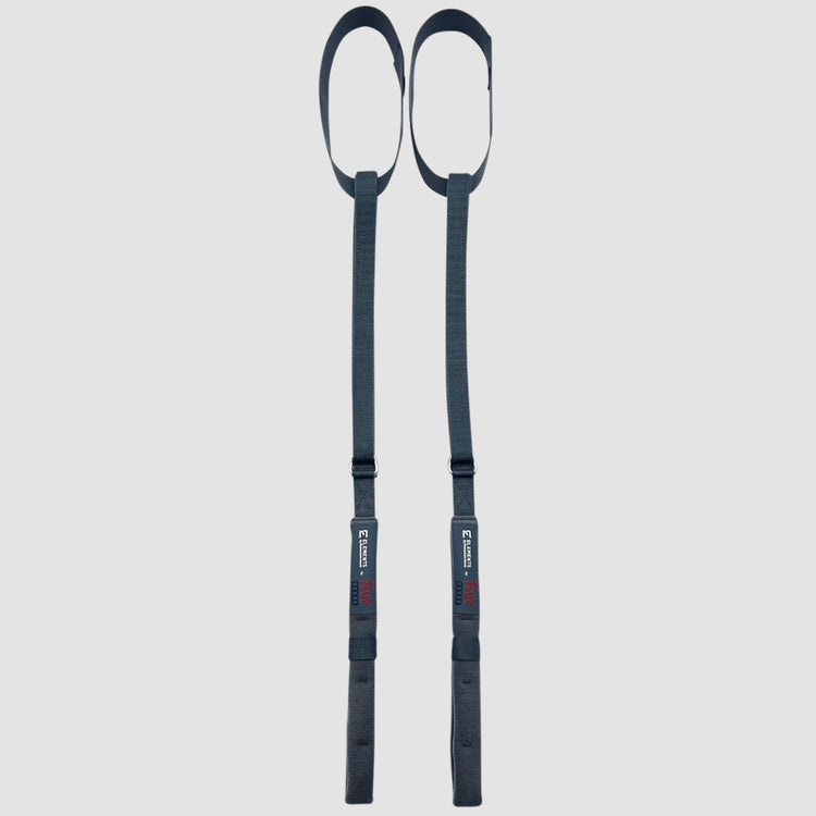 Our Fuse wall Ladder adjustable padded circus straps can be used for calisthenics, gymnastics ring exercises, and Pilates Cadillac inversions.