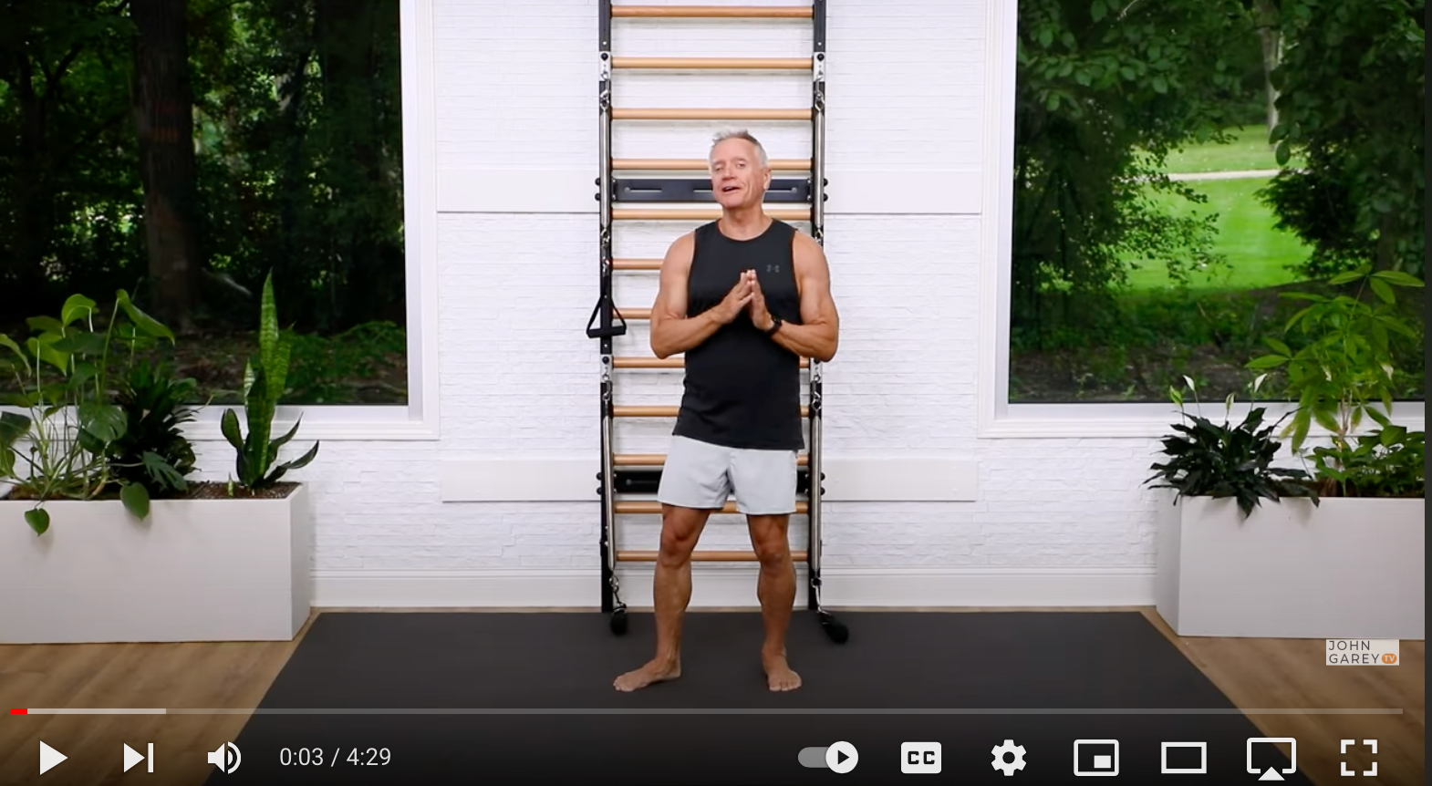John Garey Pilates classes online with the Fuse Ladder