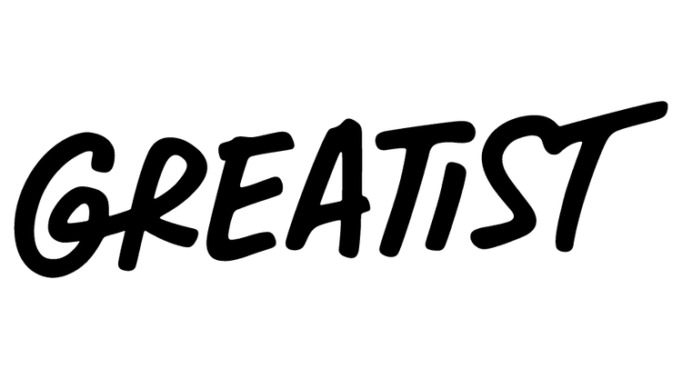Greatist logo, "Greatist" in black capital handwriting font